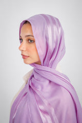 Didi Satin Line Hijab - Lilacs