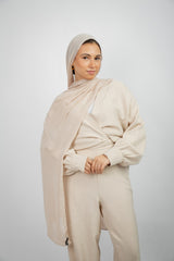 Maya Modal Hijab - Light Beige