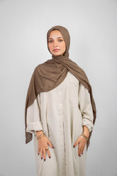 Maya Modal Hijab - Dark Brown
