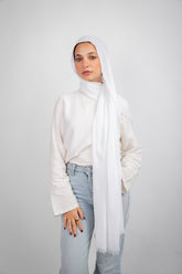 Mima Modal Hijab - Off White
