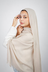 Mima Modal Hijab - Light Beige