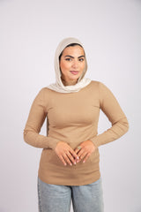 Elastic sleeve Pullover