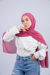 Plain Chiffon Scarf
