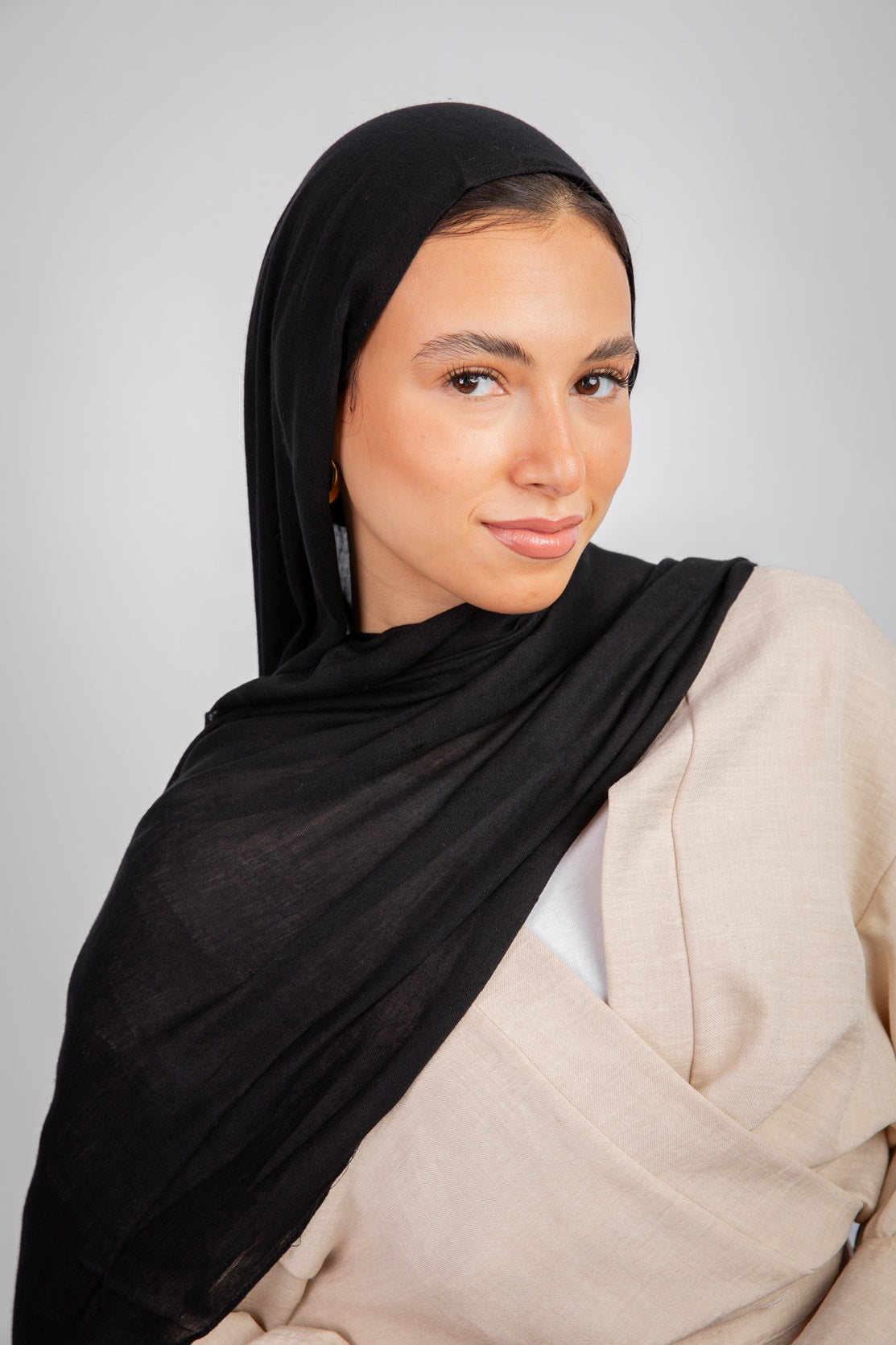 Maya Modal Hijab - Black