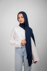 Mima Modal Hijab - Navy