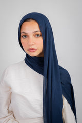 Mima Modal Hijab - Navy