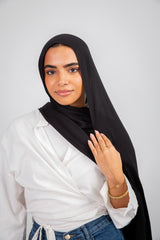 Mima Modal Hijab - Black