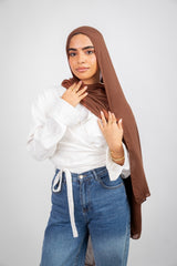 Maya Modal Hijab - Brown