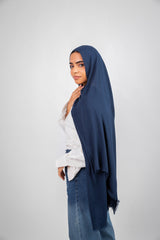 Mima Modal Hijab - Dark Blue