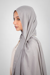 Maya Modal Hijab - Grey