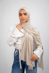 Mima Modal Hijab - Beige