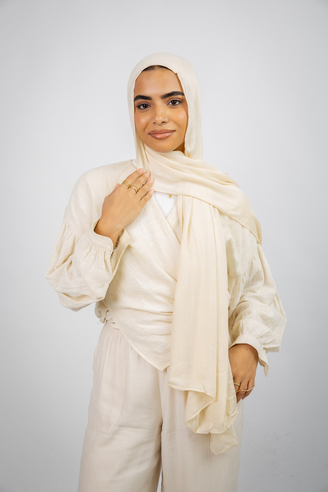 Maya Modal Hijab - Beige