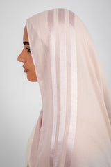 Didi Satin Line Hijab - Powder Pink