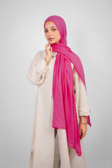 Maya Modal Hijab - Hot Pink