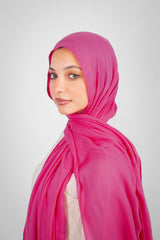 Maya Modal Hijab - Hot Pink