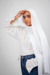 Mima Modal Hijab - White