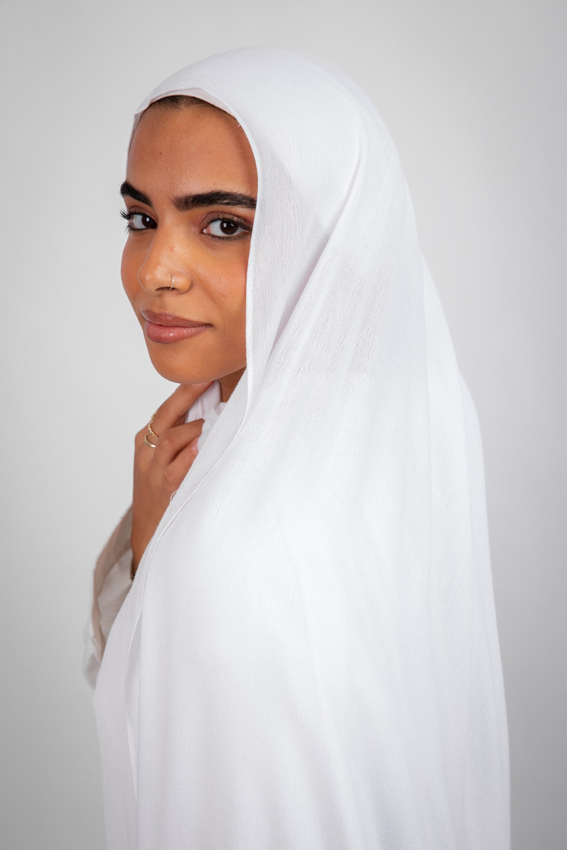 Mima Modal Hijab - White