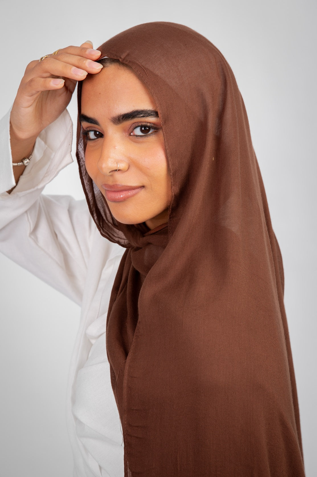 Maya Modal Hijab - Brown