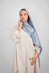 Lily Satin Hijab - Baby Blue