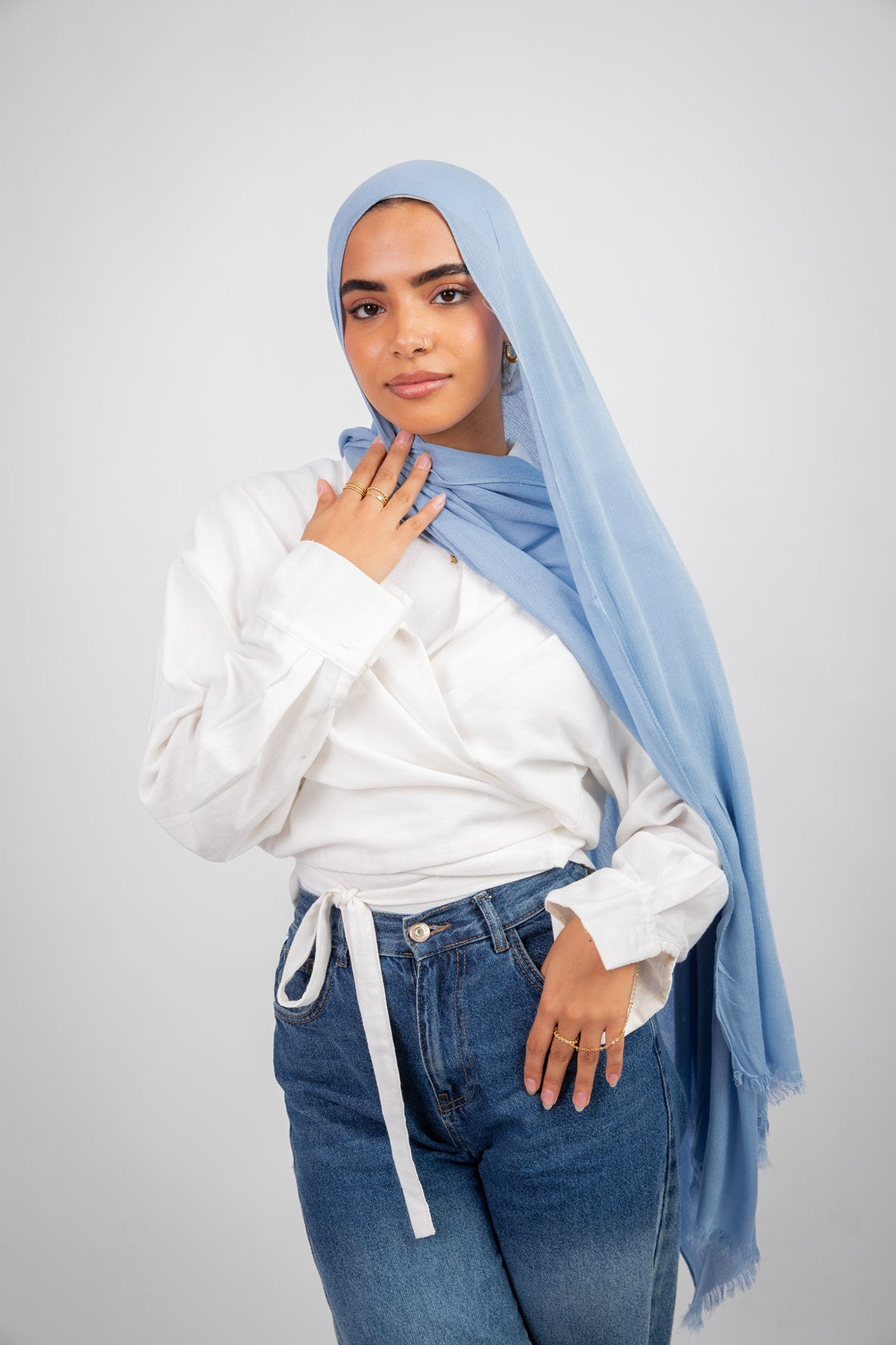 Mima Modal Hijab - Baby Blue