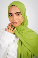 Mima Modal Hijab - Lime Green