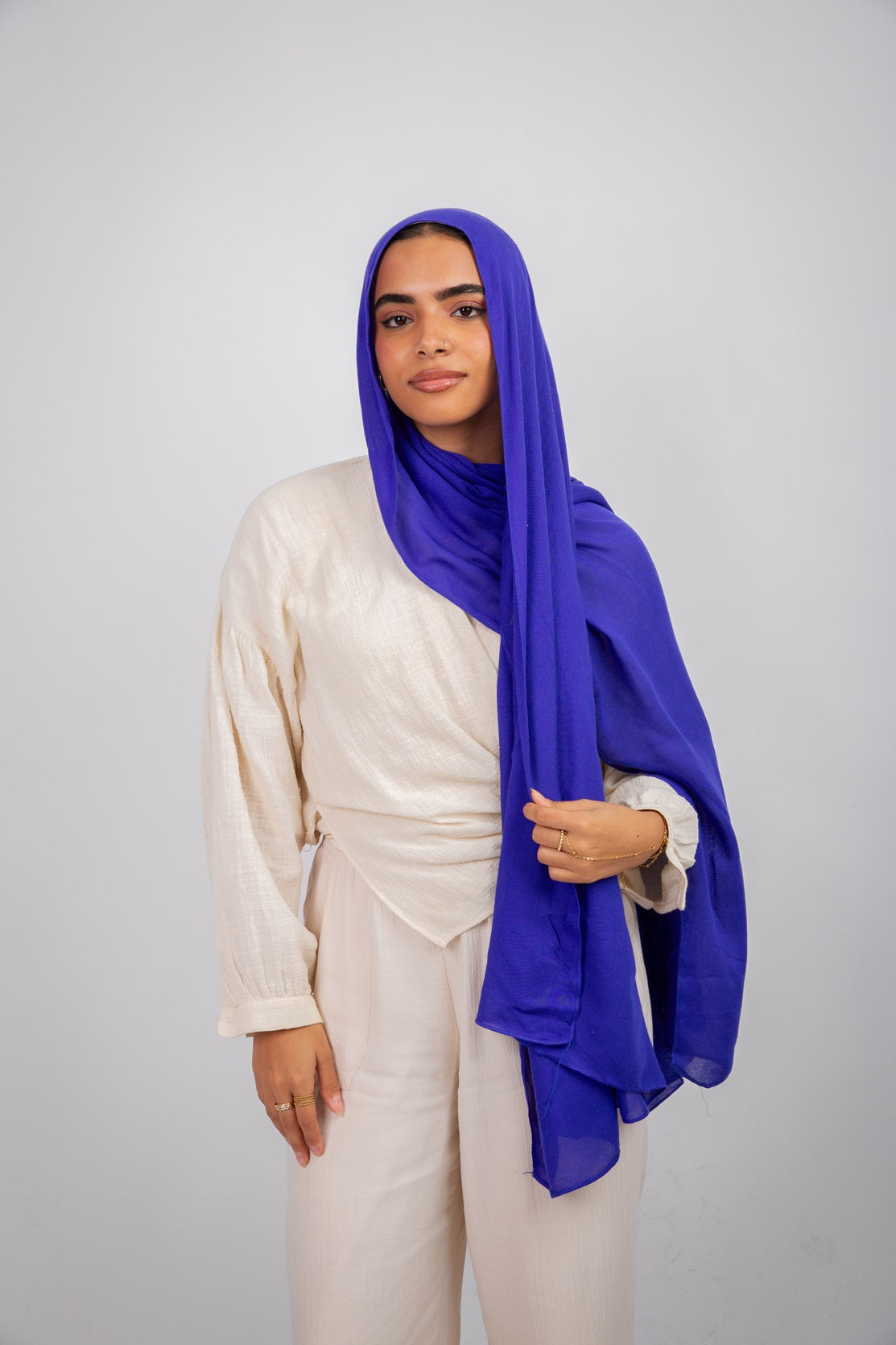 Maya Modal Hijab - Royal Blue