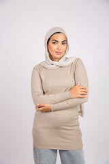 Elastic sleeve Pullover