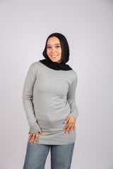 Elastic sleeve Pullover
